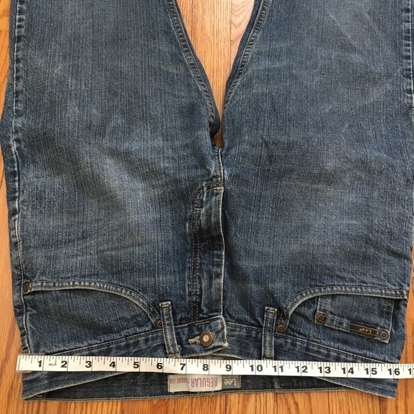 Lee Premium Select Straight Leg Dark Blue Denim Jeans - Picture 9 of 16